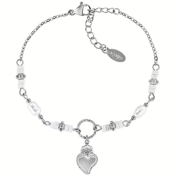Bracciale Amen Donna Acciaio in Acciaio Agata ACBR818406B - ACBR818406B